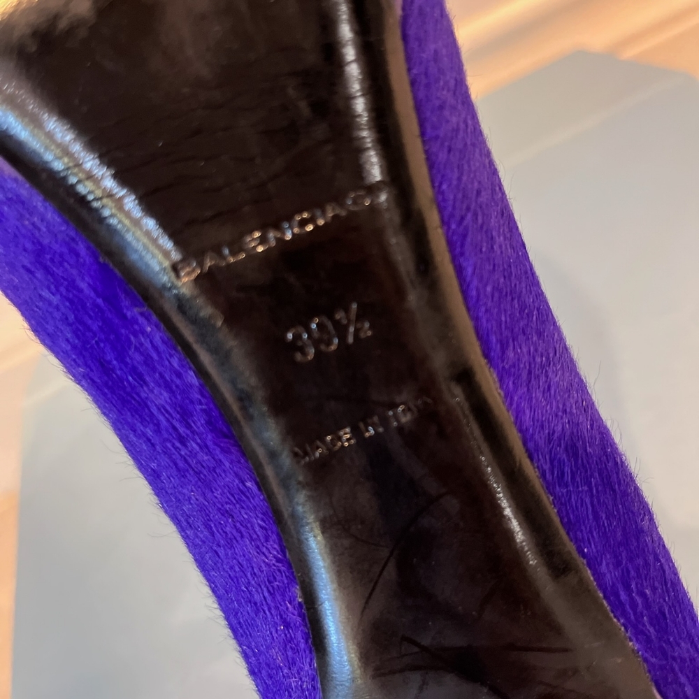 Balenciaga Pony pair pumps purple 39.5 EUR 8.5 US only worn once. $350 OBO - Picture 3 of 5